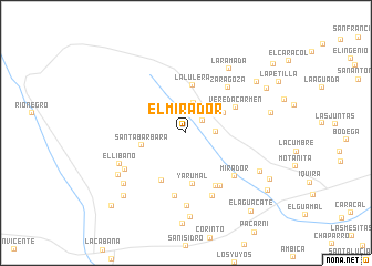 map of El Mirador