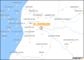 map of El Mirador