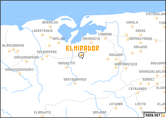 map of El Mirador