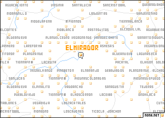 map of El Mirador