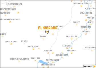 map of El Mirador