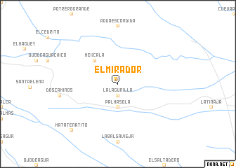 map of El Mirador