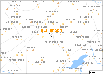 map of El Mirador