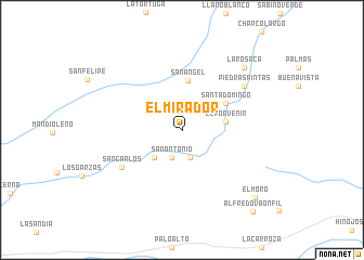 map of El Mirador