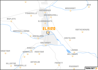 map of Elmira