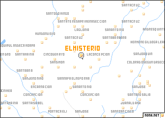 map of El Misterio