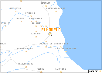 map of El Modelo