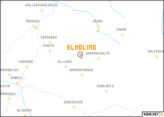 El Molino (Colombia) map - nona.net