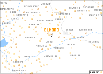 map of El Mono