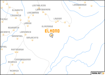 map of El Mono