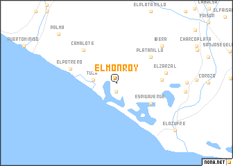 map of El Monroy