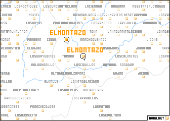 map of El Montazo