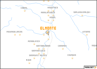 map of El Monte