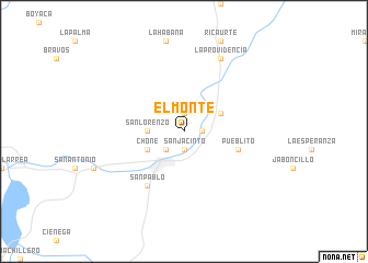 map of El Monte