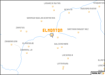 map of El Montón