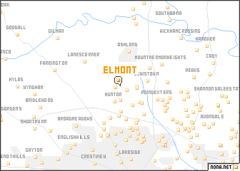 map of Elmont