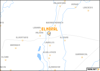 map of El Moral