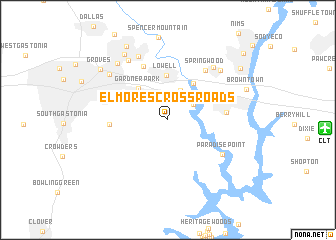 map of Elmores Crossroads