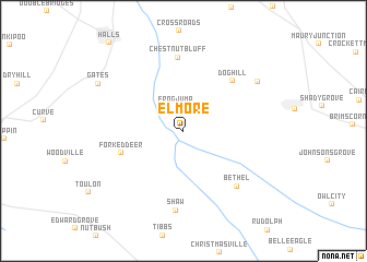 map of Elmore