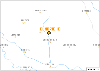 map of El Moriche