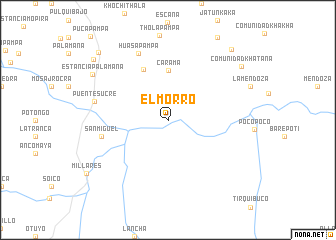 map of El Morro