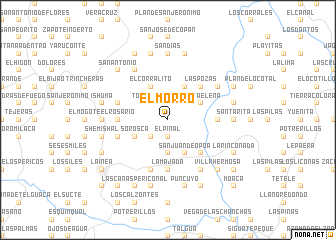 map of El Morro