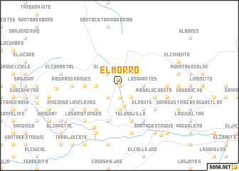 map of El Morro