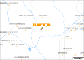 map of El Moyotal