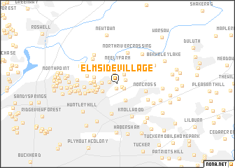 map of Elmside Village