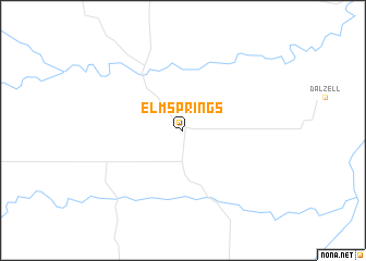 map of Elm Springs