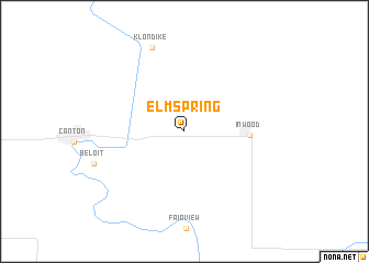 map of Elm Spring