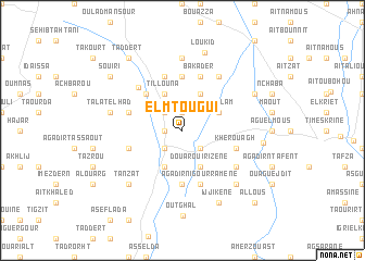 map of El Mtougui