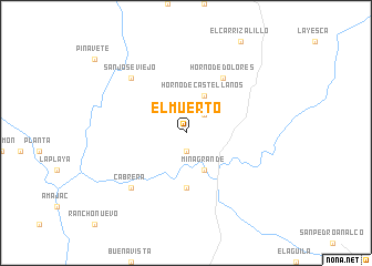 map of El Muerto