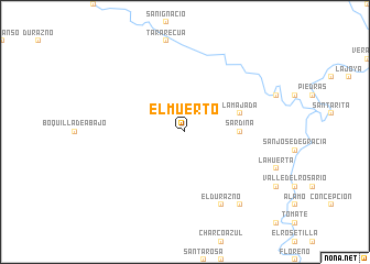 map of El Muerto
