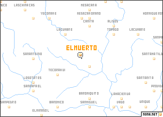 map of El Muerto