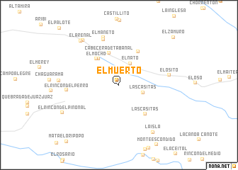 map of El Muerto