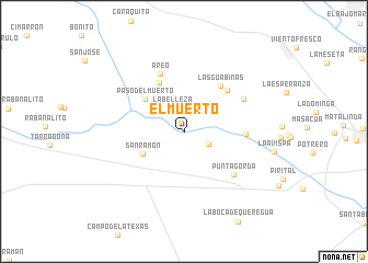 map of El Muerto