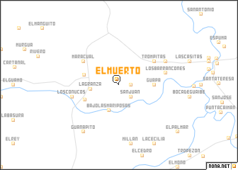 map of El Muerto