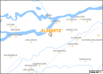 map of El Muerto