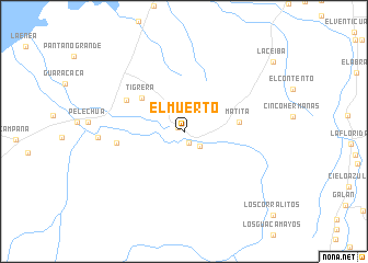 map of El Muerto