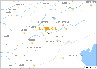 map of El Muerto