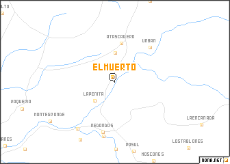 map of El Muerto