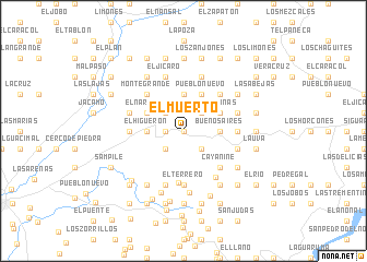 map of El Muerto