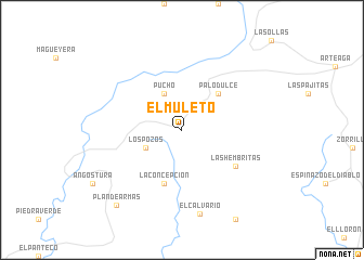 map of El Muleto