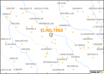 map of El Multado