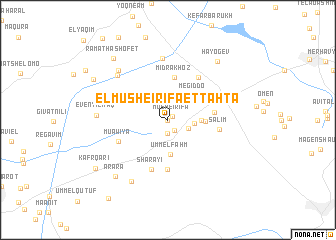 map of El Musheirifa et Taḥtā