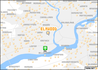 map of Elmwood