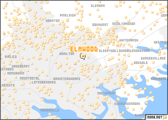 map of Elmwood