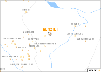 map of El Mzili