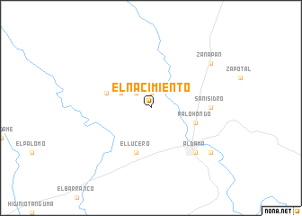 map of El Nacimiento